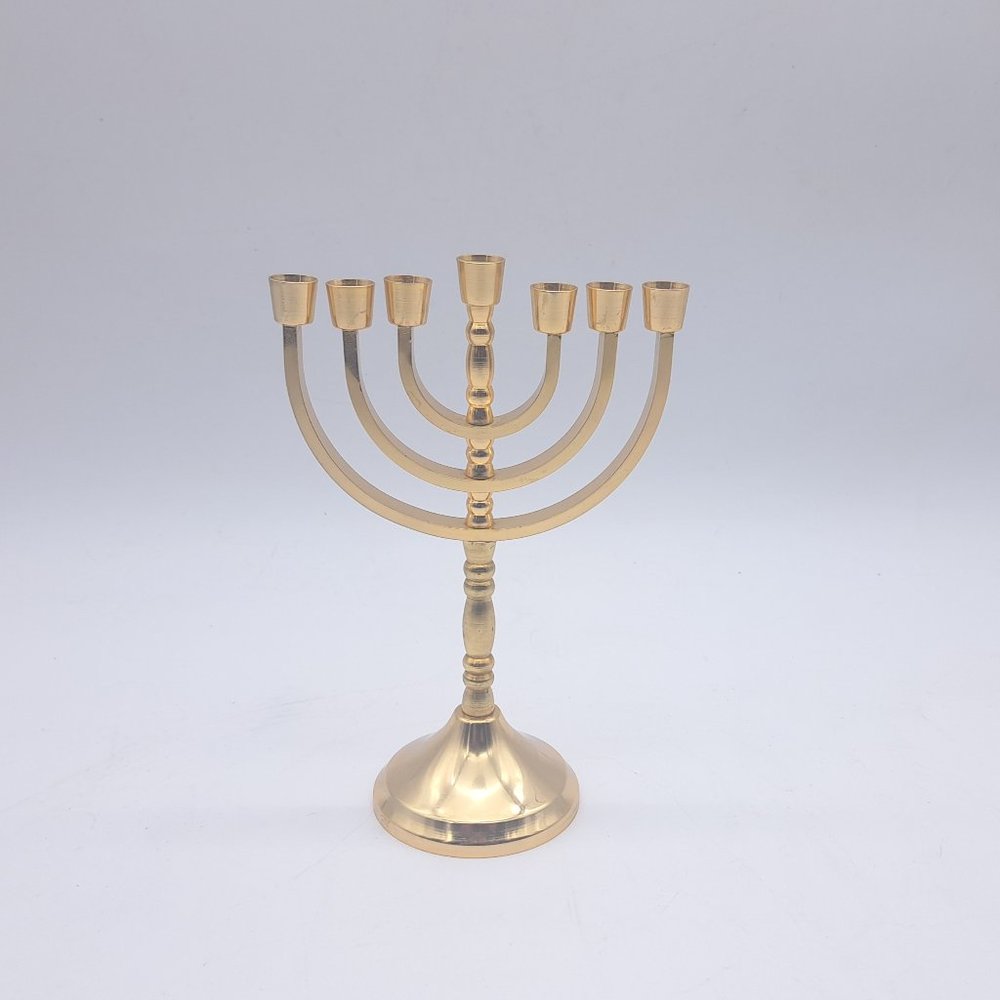 Vintage Gold Plated Menorah